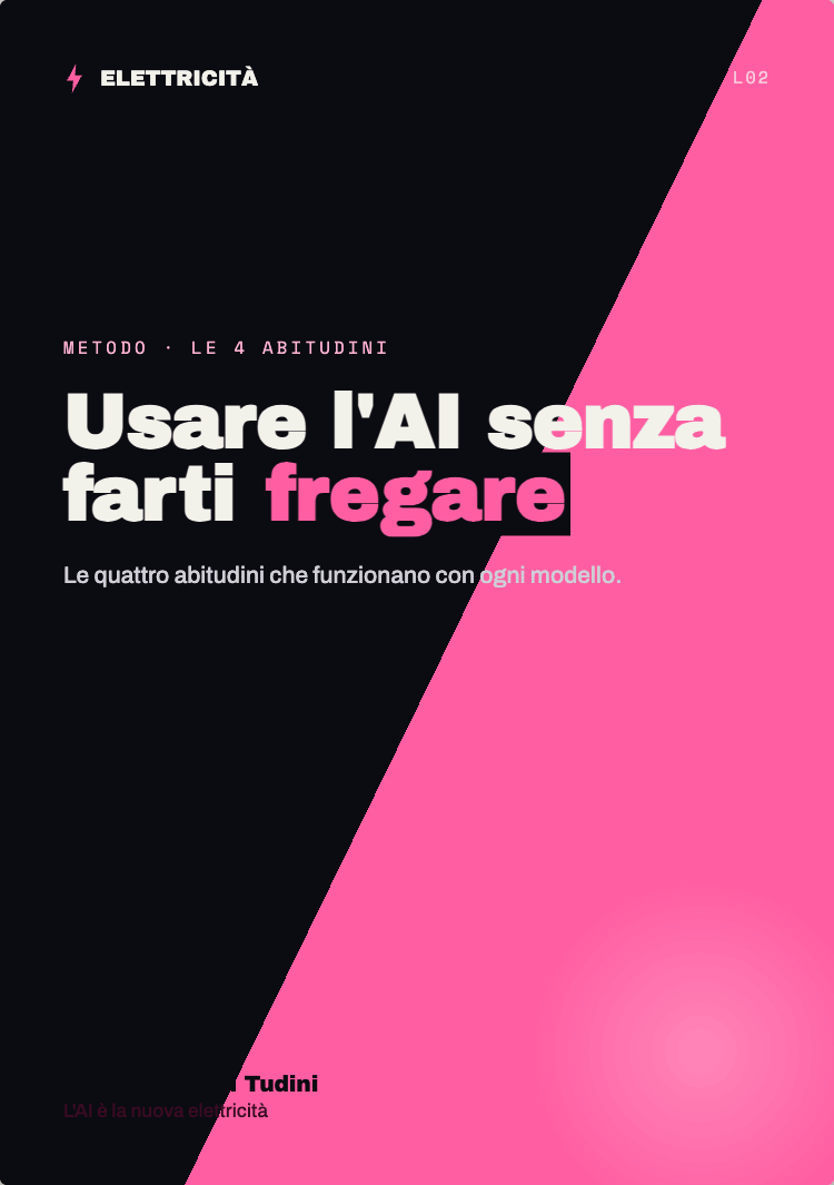 Usare l'AI senza farti fregare